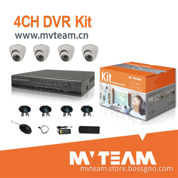 Top1 Sale 4CH DVR Kit with Color Packing for Home Surveillance (MVT-K04DH)